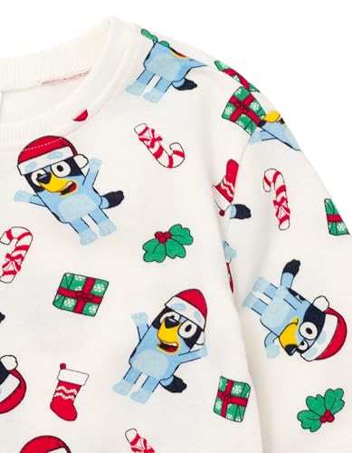 Image of Bluey Halloween Christmas Fleece Sweatshirt and Jogger Pants Outfit Set Toddler to Big Kid Sizes (2T - 10-12)