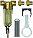 Express Water Whole House Sediment Water Filter – Spin Down Home Water Filtration System – 50 Micron Reusable Sediment Filter Cartridge – 1” and 3/4" Compatible with Filter, Mounting Bracket, Adapters