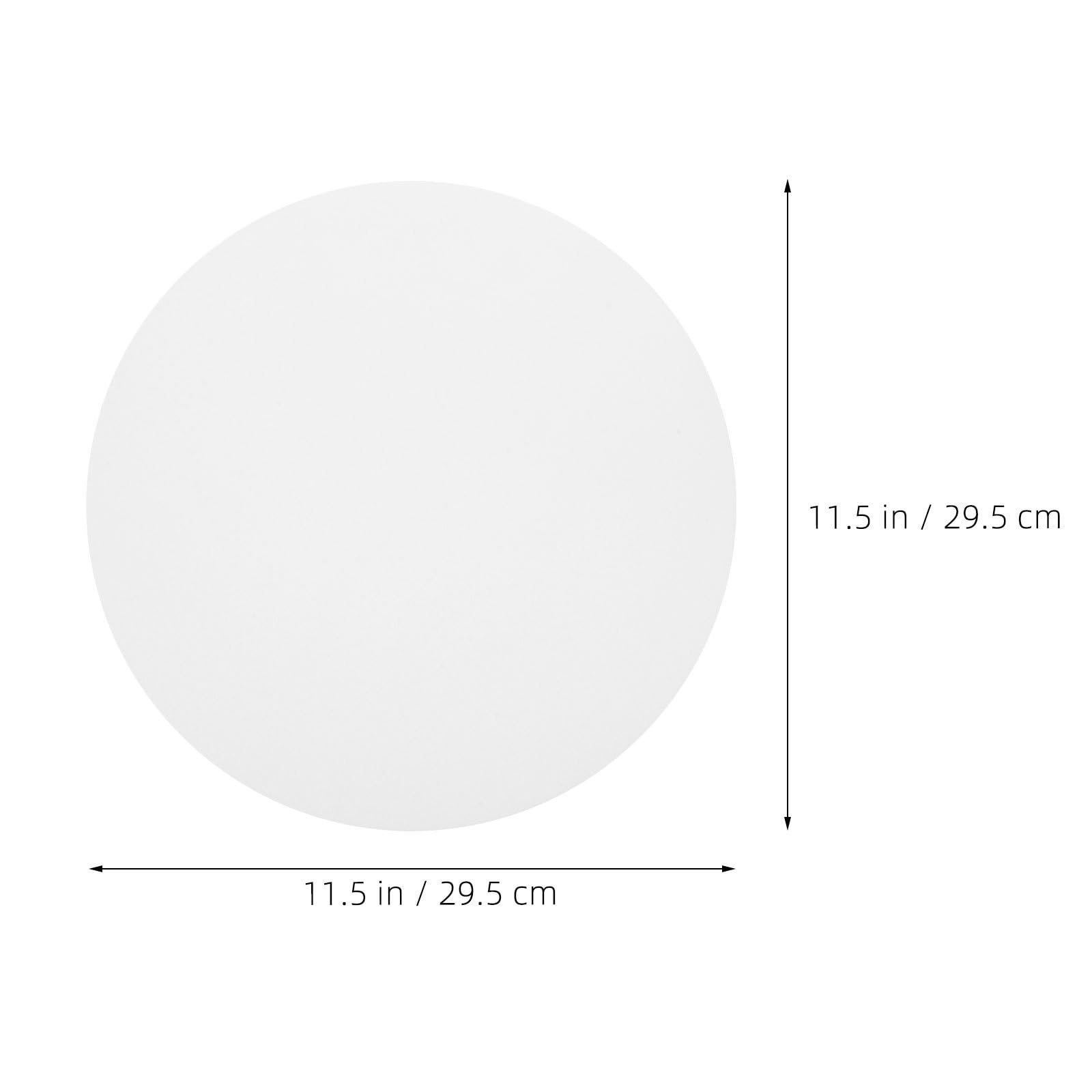 Diffuseur de Lumière Ronde en Acrylique Dépoli 29,2 Cm pour Plafonnier, Lot de 2 Abat-jour Ronds pour Remplacement et Diffusion Optimale