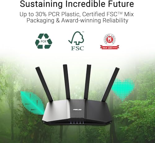 RT-BE58U V2, Router Estendibile WiFi 7 AiMesh, 4K-QAM, MLO, AI WAN/LAN 2,5G, 4 Porte 1G, Sicurezza di Rete, Parental Control, Rete IoT, VPN, Nero - Router - Immagine 7