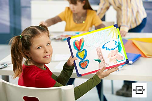 Scribbledo Colored Frame Magnetic Dry Erase White Board 9\" X 12\" Whiteboard (Does Not Connect to Fridge) - Thumbnail 6