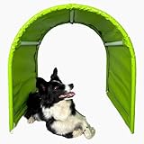 Callieway® BOLO-des Alpes Hoopers Tunnel Double Pack - Floorless & Stable | 2 x 1 m | Aluminium Frame & UV Resistant | Agility Training for Dogs | Lime Green