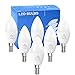 Lampadine a LED e14 Candela C37 6W Luce Bianca calda,3000k Equivalenti 40W Alogena Bulbi,550lm Non Dimmerabile,Attacco Piccolo E14 SES risparmio energetico Nessun Sfarfallio Lampadina Confezione da 6