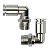 conexion rapida neumatica 1/4 Proceso Único: La superficie de Connect Tube Fitting adopta un proceso de niquelado electrolítico, que es resistente al agua, a altas temperaturas, a la corrosión, no se oxida fácilmente y tiene una larga vida útil.