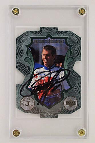NASCAR Driver JEREMY MAYFIELD Autographed Signed IS Upper Deck #7 Card w/Holder