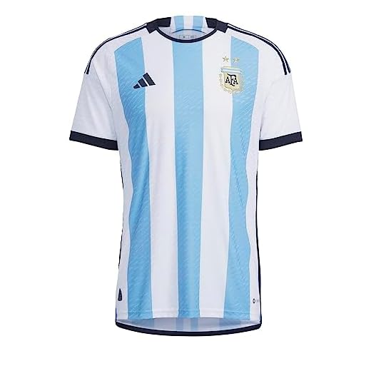 adidas Argentina Men's Authentic World Cup Home Jersey (as1, Alpha, s, Regular, Regular, Small) White/Light Blue