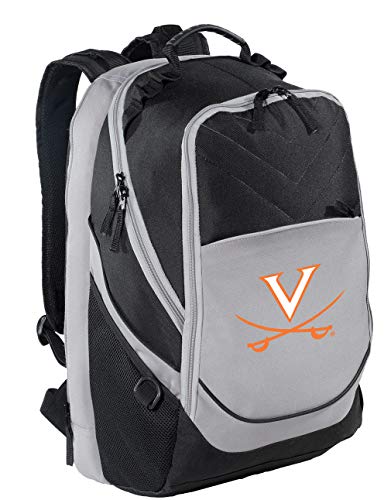 Image of Broad Bay University of Virginia Backpack | Official UVA Cavaliers Logo, Padded Laptop Computer Section, Premium 600D Nylon Fabric