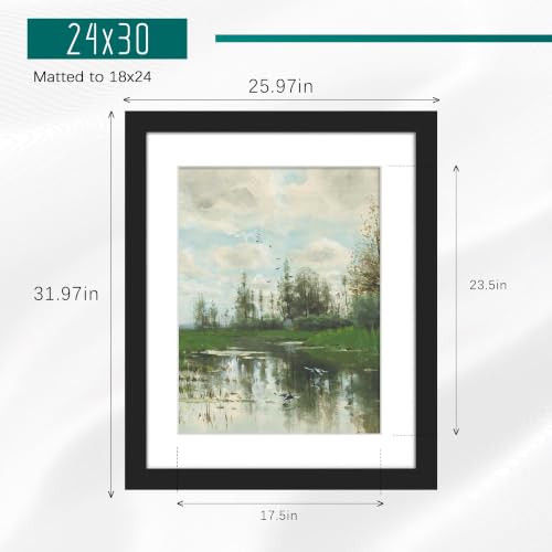 Image of Picrit 24x30 Black Puzzle Frame, Picture Frame for Wall, 3 Pack
