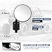 Auto Dynasty Round Motocycle Bar End Cafe Racer Style (2.7 Inch) Side Convex 360 degree Adjustable Mirrors Universal for Honda, Scooter, Suzuki, Yamaha, Kawasaki, Victory Harley Ducati and More