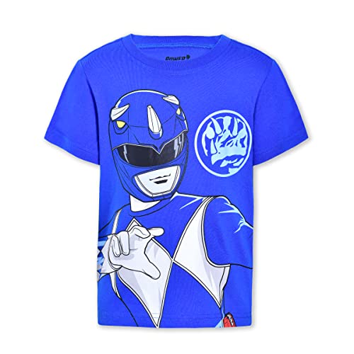 Power Rangers Boys’ Short Sleeve T-Shirt 4 Pack For Little Kids – Red/Yellow/Blue/Green #TOP1