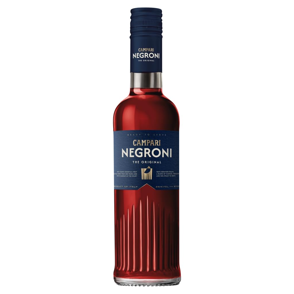 Campari Negroni 50 cl, 26% ABV - Ready to Drink Italian Cocktail