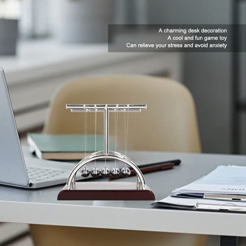 Bolas de Equilíbrio Newtons, Brinquedo Educativo de Física de Ferro de Plástico Bolas de Pêndulo par