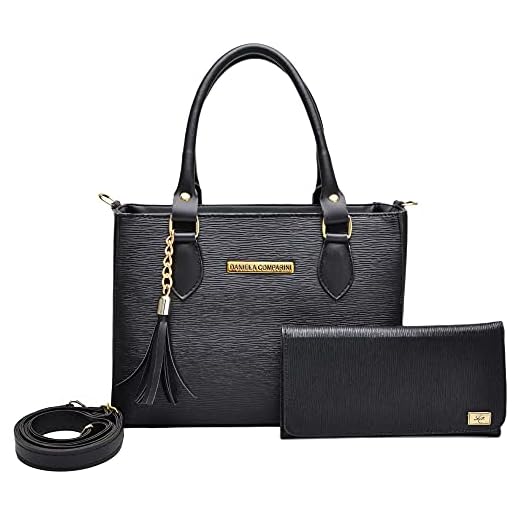 Bolsa Feminina Com Carteira Em Couro Ecologico (preto)