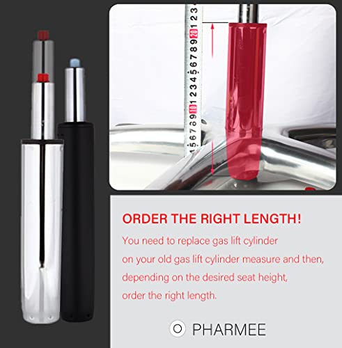 Cilindro de elevação a gás, cilindro de elevação a gás para cadeira de escritório resistente (199 kg