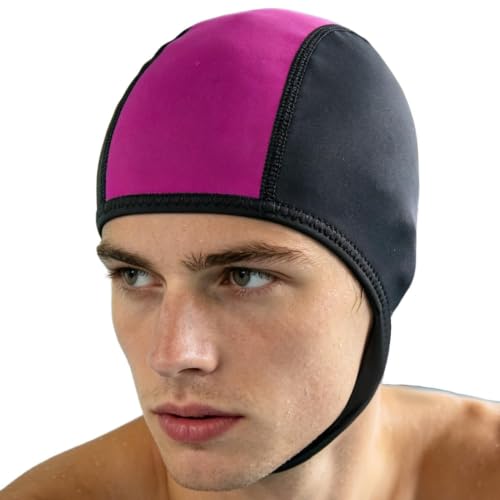 Swimming Caps - Wetsuit Hood, Non Slip Surfing Headgear With Chin Strap