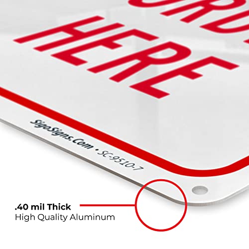 Custom Sign, Personalized Metal Signs, Customize For Office, Business, Workplace, Office, Home, Airbnb, Delivery Signs, 10X7 Inches Yellow, Rust Free .040 Aluminum, Made In Usa #TOP5