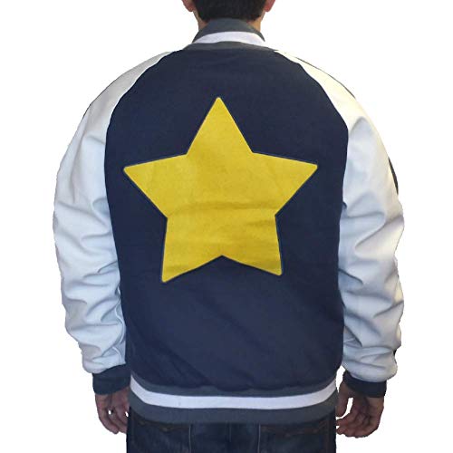 Dandy Star Logo Baseball Jacket - Everyday Wear & Cosplay Costume - Anime TV Show Gift - Blue Letterman D Coat3