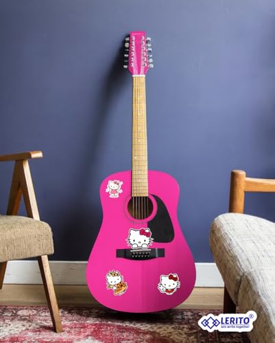 Image of Lerito Hello Kitty Sticker Pack of 50, Vinyl Decals for Laptops, Water Bottles, Bikes, Waterproof, for Kids and Teens