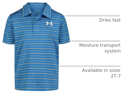 Image of Under Armour Boys' Matchplay Short Sleeve Golf Polo, Lightweight Performance Stretch, Logo Detailing