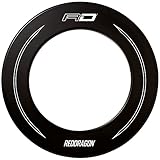 RED DRAGON Black Printed Design Dartboard Surround