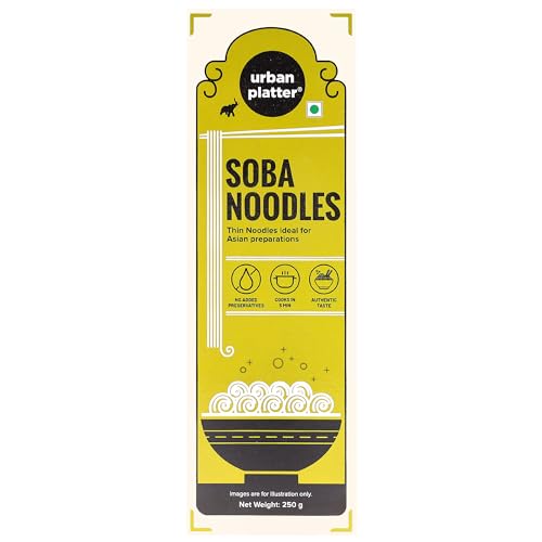 Image of Urban Platter Soba Noodles, 250g (Thin Buckwheat Noodles, Ideal for Asian Preparations, No Added Preservatives)