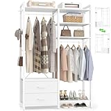 【Design Vertical Haute Efficacité】 Avec ses 200 cm de hauteur, ce portant exploite le volume inutilisé de votre plafond tout en gardant une empreinte au sol compacte (115 x 40 cm). Le montage est un jeu d'enfant grâce aux pièces numérotées. Un service client dédié vous assure une tranquillité d'esprit après achat.