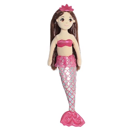 Peluche sirène Ruby Aurora World Sea Sparkles pour enfant