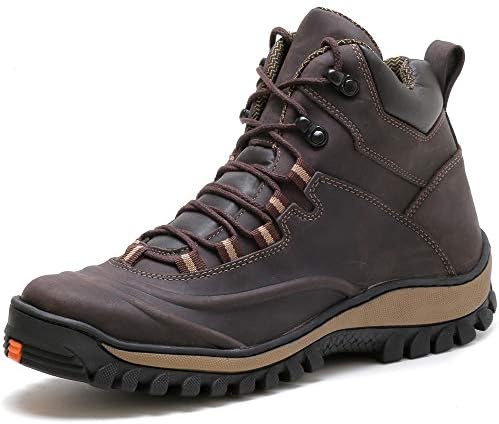 Bota Coturno Masculino Adventure Militar Trilha Em Couro Café