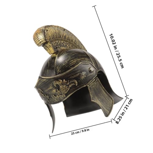 Casque romain en plastique or avec circonférence réglable confortable