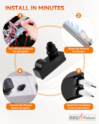 Image of DHLG-12 Grill Igniter for CharBroil, Universal 2 Outlet Ignitor Replacement