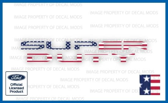 Decal Mods Calcomanías superpuestas de letras para portón trasero de alta resistencia 2020-2022 (delgadas) compatibles con Ford F250 F350 F450