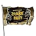 Bandera de jardín Invitación de Halloween a Fiesta de Zombis Jardín al Aire Libre Porche Fiesta de Patio Banner de Bienvenida Decoración del hogar de Vacaciones 90 x 150 cm