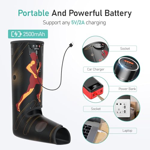 Quinear QN-055A Cordless Rechargeable Leg Massager, Calf And Foot Massager thumb #4