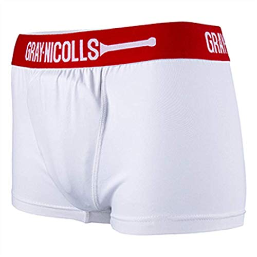 Gray-NicollsMEN'S COVER POINT TRUNKS - WHITE/RED - NEW FOR 2020