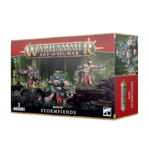 Figura de acción Skaven Storm Fiends Warhammer miniatura 1