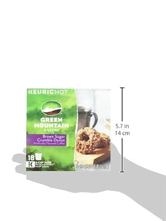 Green Mountain Coffee Brown Sugar Crumble Donut - 18 ct