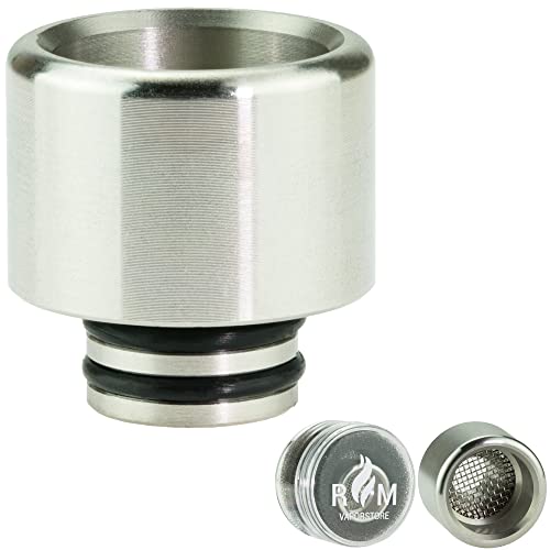 Rmvaporstore 510 Anti-Spuck-Rückentropfspitze, Edelstahl-Mundstück RM223 für SMOK TFV12 Baby Prince Uwell Crown 5 4 Valyrian 3 (Silber) Cover