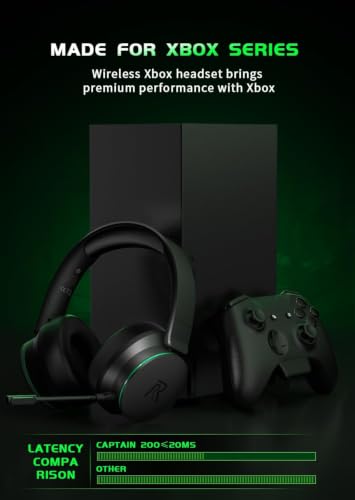 Image of Wireless Gaming Headset for Xbox Series X|S, Xbox One, PS5, PS4, Blackgreen