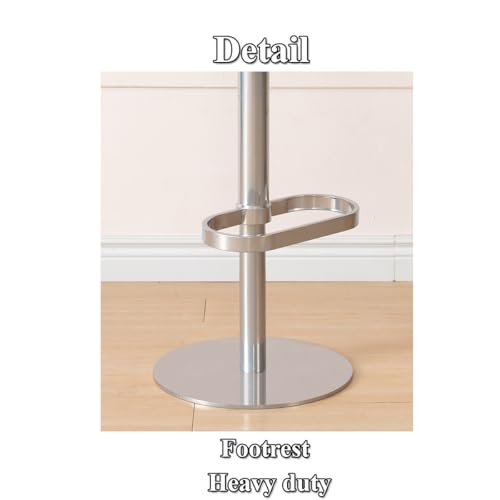Tabouret de bar pivotant réglable 50-75 cm pour comptoir et pub - 4