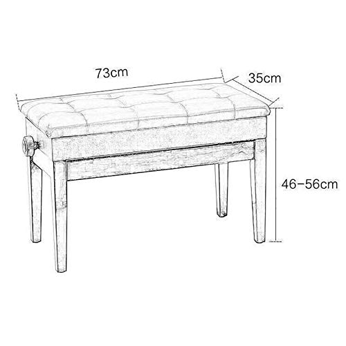KOIAMVZW Tabouret de Piano Banc de Piano réglable en Bois Tabouret de Clavier pour Deux Personnes en Cuir Souple avec Cadre en Bois Massif Solide et Compartiment de Rangement, Facile à Nettoyer - Les Beatles, Paul McCartney, John Lennon, RIngo Starr, George Harrison KOIAMVZW Tabouret de Piano Banc de Piano réglable en Bois Tabouret de Clavier pour Deux Personnes en Cuir Souple avec Cadre en Bois Massif Solide et Compartiment de Rangement, Facile à Nettoyer – Image 3