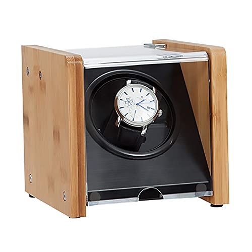 Remonte-montre mécanique de luxe | Écrin rotatif automatique avec lumière intégrée pour la maison