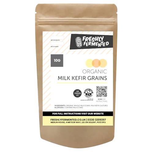 Freshly Fermented - Certified Organic Milk Kefir Grains (10g)