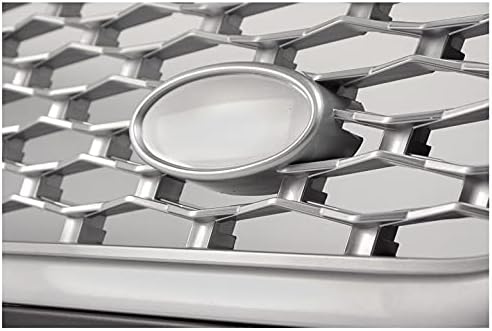 Hood Radiator Grille W/Side Fender Vent Grey/Silver Compatible With 2010-2012 Range Rover Sport