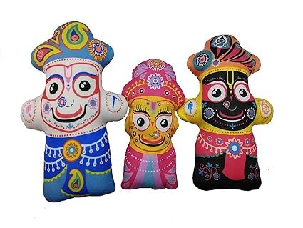 Vrindavanstore.in Jagannath Baldev Shubdra Stuffed Toys and Washable Cute Soft Toys for Kids Playing (B0CJC7T9X5) Amazon Price History, Amazon Price Tracker