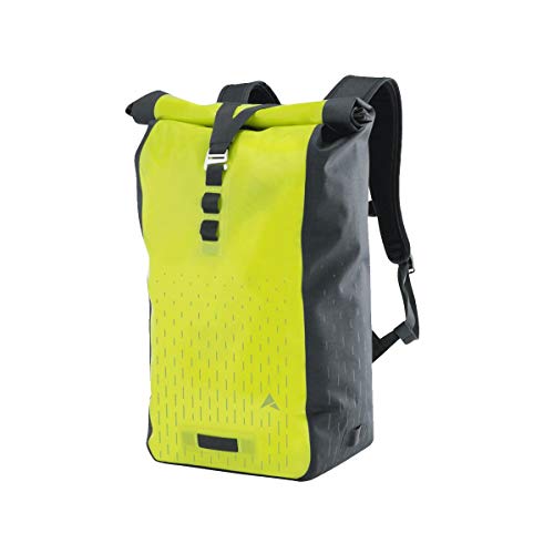 Altura Waterproof Cycling Rucksack - 30L Dry Bag Backpack with Roll-Top Closure Durable Cycling Backpack for Commuting and Travel Reflective Details Laptop Storage Bike Accessories Yellow