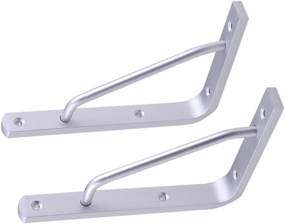 NUOBESTY 2 Pcs Industrial Shelf Brackets Heavy Duty Wall-Mounted Aluminum Alloy Shelf Support Bracket for Home (12inch)