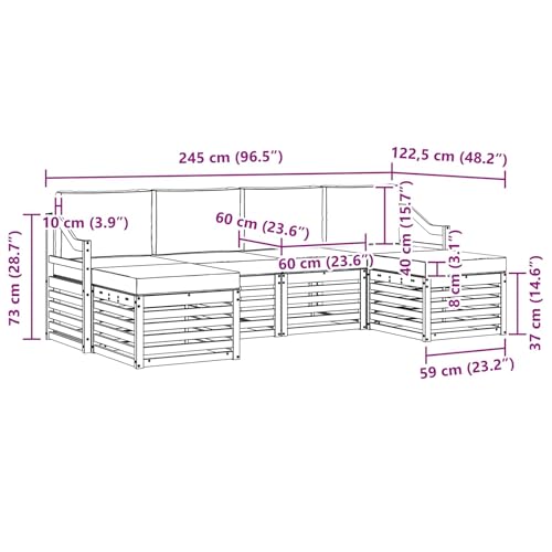 Confort en la terraza sin problemas de espacio gracias al sofá moderno de jardín modular 4