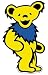 Grateful Dead - Large Yellow Dancing Bear - Sticker / Decal