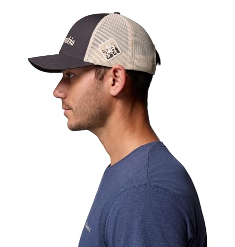 Image of Columbia Unisex Mesh Snap Back, Shark /Dark Stone, One Size