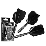Viper Diamond Core Integrated Dart Flight & Shaft System - Precision Darting Accessory with Tough Polymers for Enhanced Performance, Set of 3, Medium Shaft, Standard No6 Flight, Black